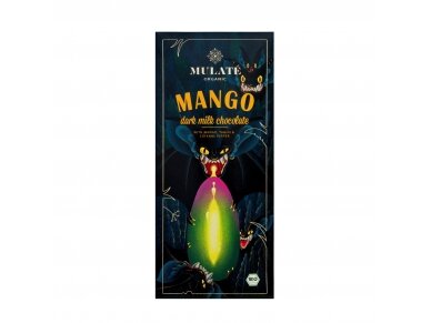 Organic milk chocolate "MANGO", 80 g