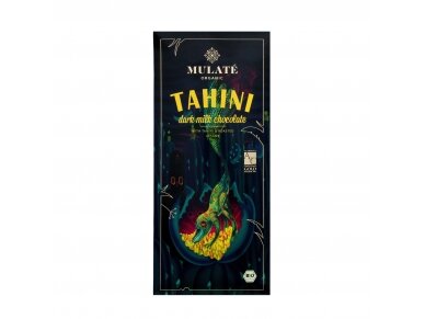 Organic milk chocolate "TAHINI", 80 g