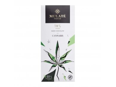 MULATE PREMIUM dark chocolate "DARK CANNABIS", 90 g