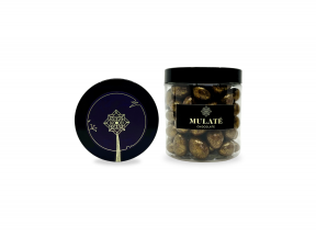 MULATE LIMITED Festive almonds in milk chocolate with gold dust. No added sugar