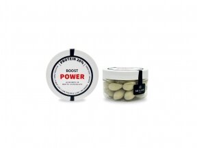 MULATE POWER BOOST Roasted almonds in white chocolate, enriched with protein, 60 G