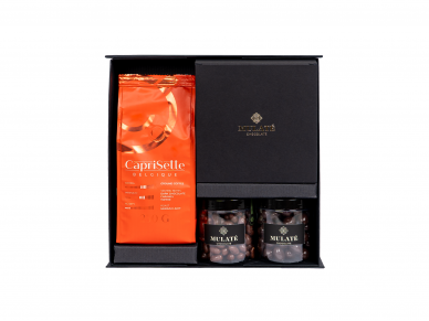 MULATE Festive gift set with Caprisette Belgique coffee beans 1