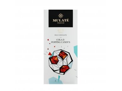 MULATE PREMIUM milk chocolate "COLA&POPPING CANDY'S", 90 g