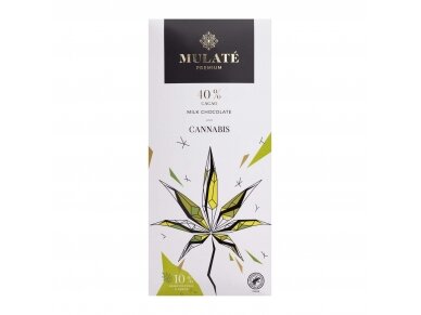 MULATE PREMIUM milk chocolate "MILK CANNABIS", 90 g