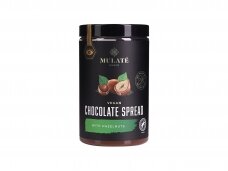 MULATE CHOCO veganiškas šokoladinis kremas su lazdyno riešutais, 280 g